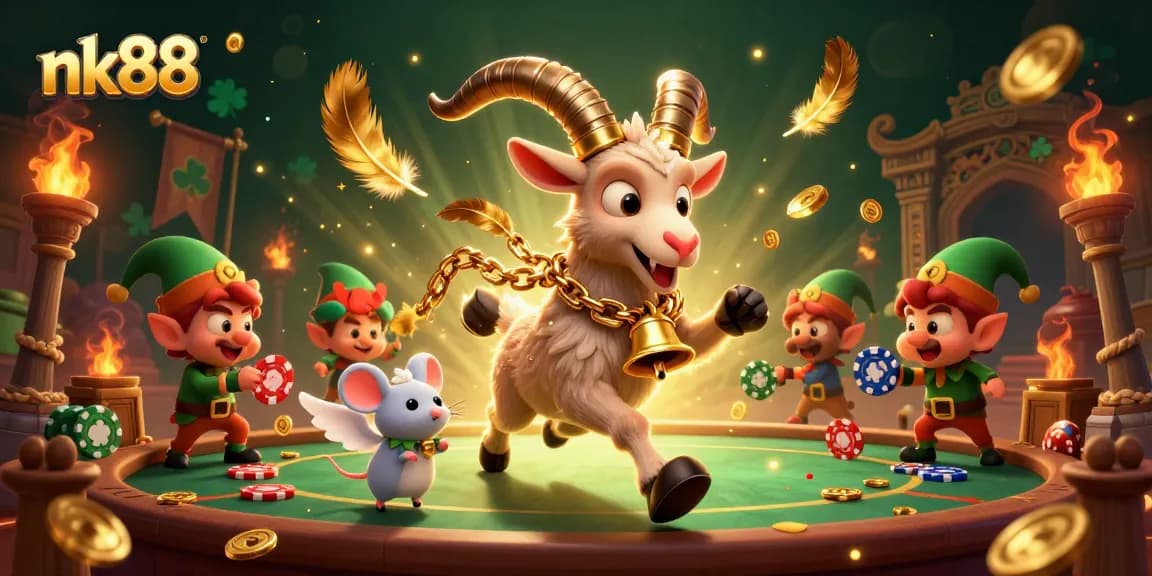 Experience the thrill of nk88's vibrant casino with unique characters and dynamic gaming action.
