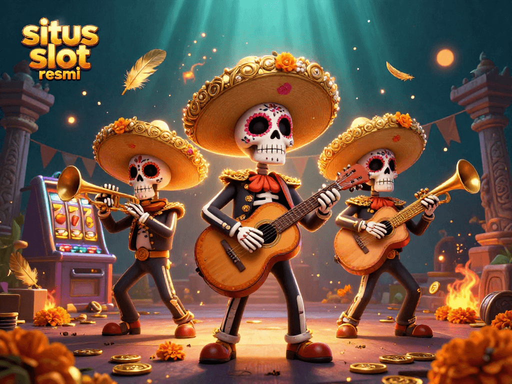 Win big with situs slot resmi through vibrant 3D illustration showcasing unique slot game elements.