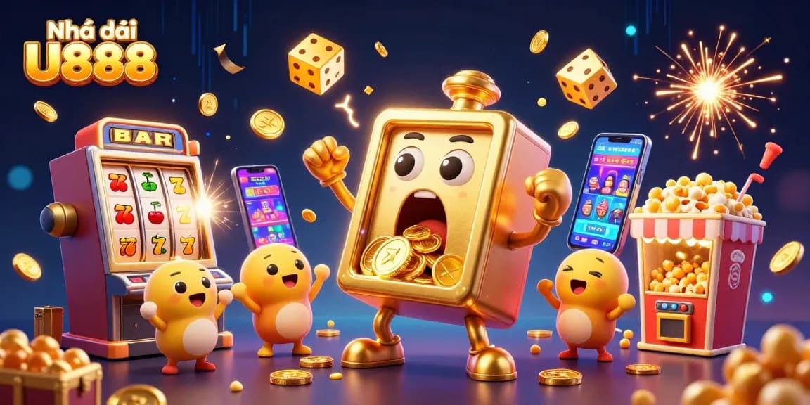 Experience winning with Nhà cái U888 in a vibrant, action-packed casino scene.