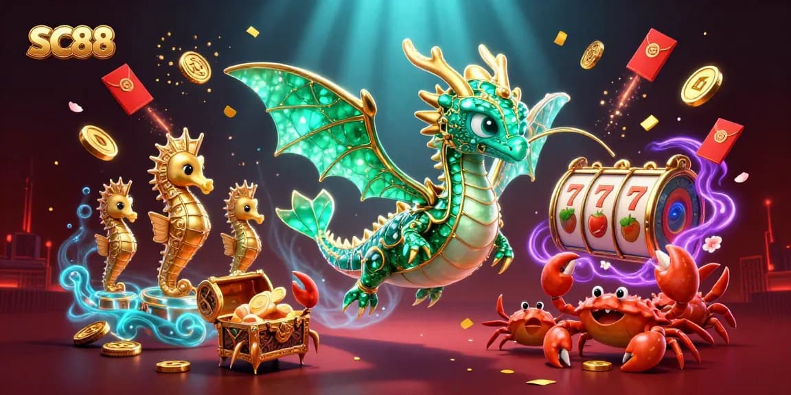 Engage with thrilling slot experiences at SC88 featuring vibrant casino elements and dynamic characters.