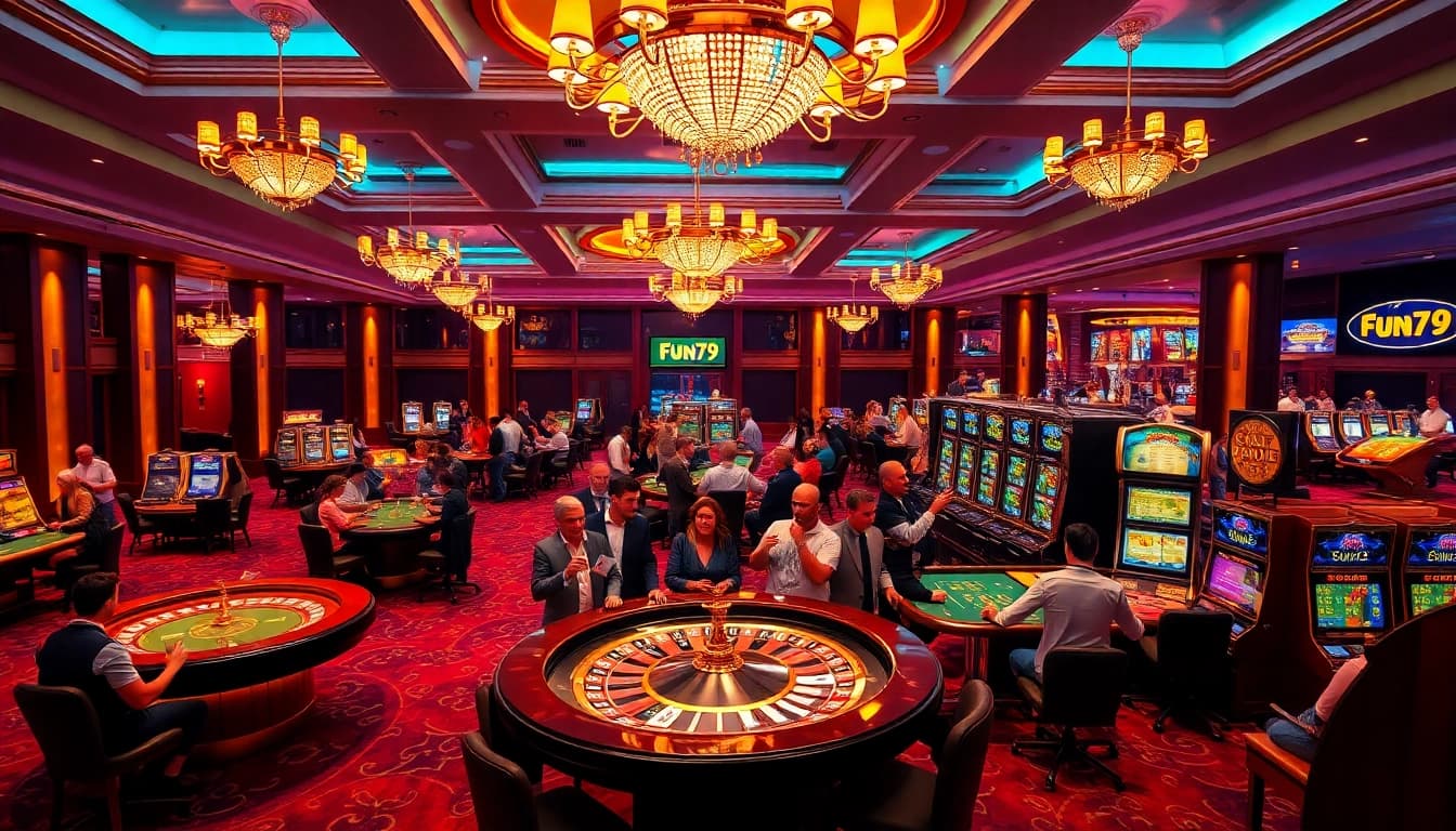 Experience high-stakes excitement at fun79 casino tables with vibrant games and thrilling atmosphere.