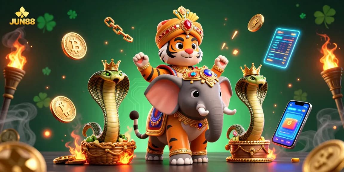 Engage in thrilling gameplay at JUN88, a trusted online casino, featuring captivating 3D visuals and crypto themes.