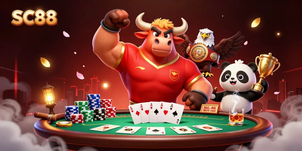 SC88 embodies the thrill of a vibrant casino scene with dynamic characters celebrating big wins.