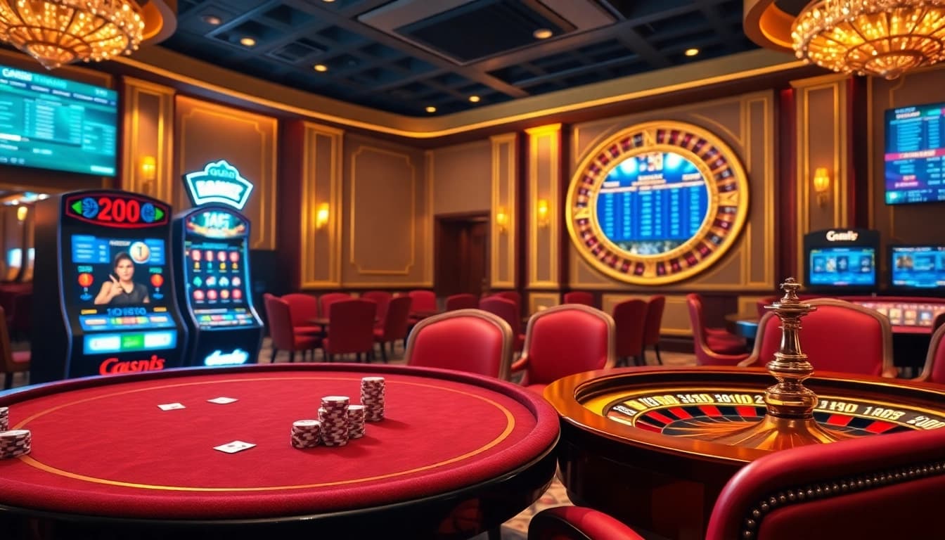 Players engaging with the vibrant online casino interface at https://777vip.tech/, showcasing dynamic tables and exciting games.