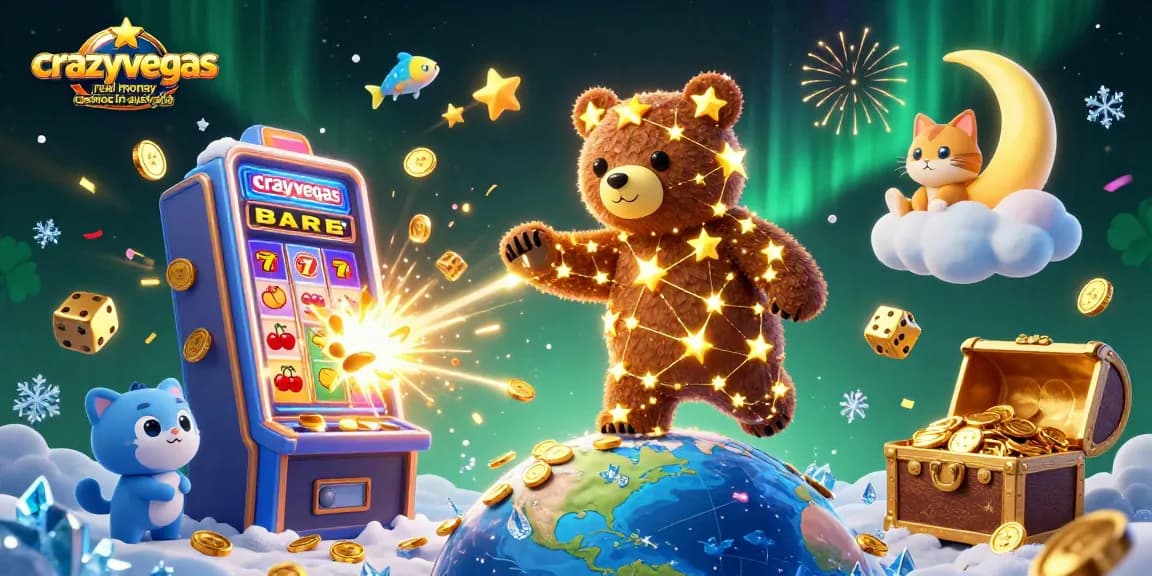 Engage with crazyvegas real money casinos in australia, experiencing vibrant casino excitement with golden coins and luck.