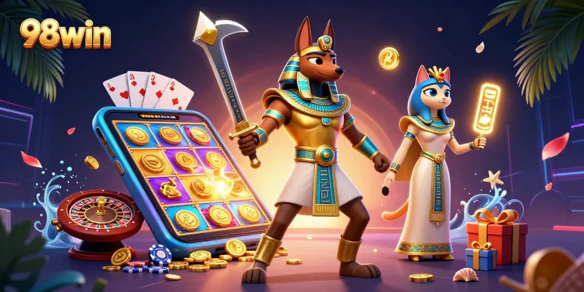 Experience thrilling action at 98win with vibrant slot games and dynamic casino elements.