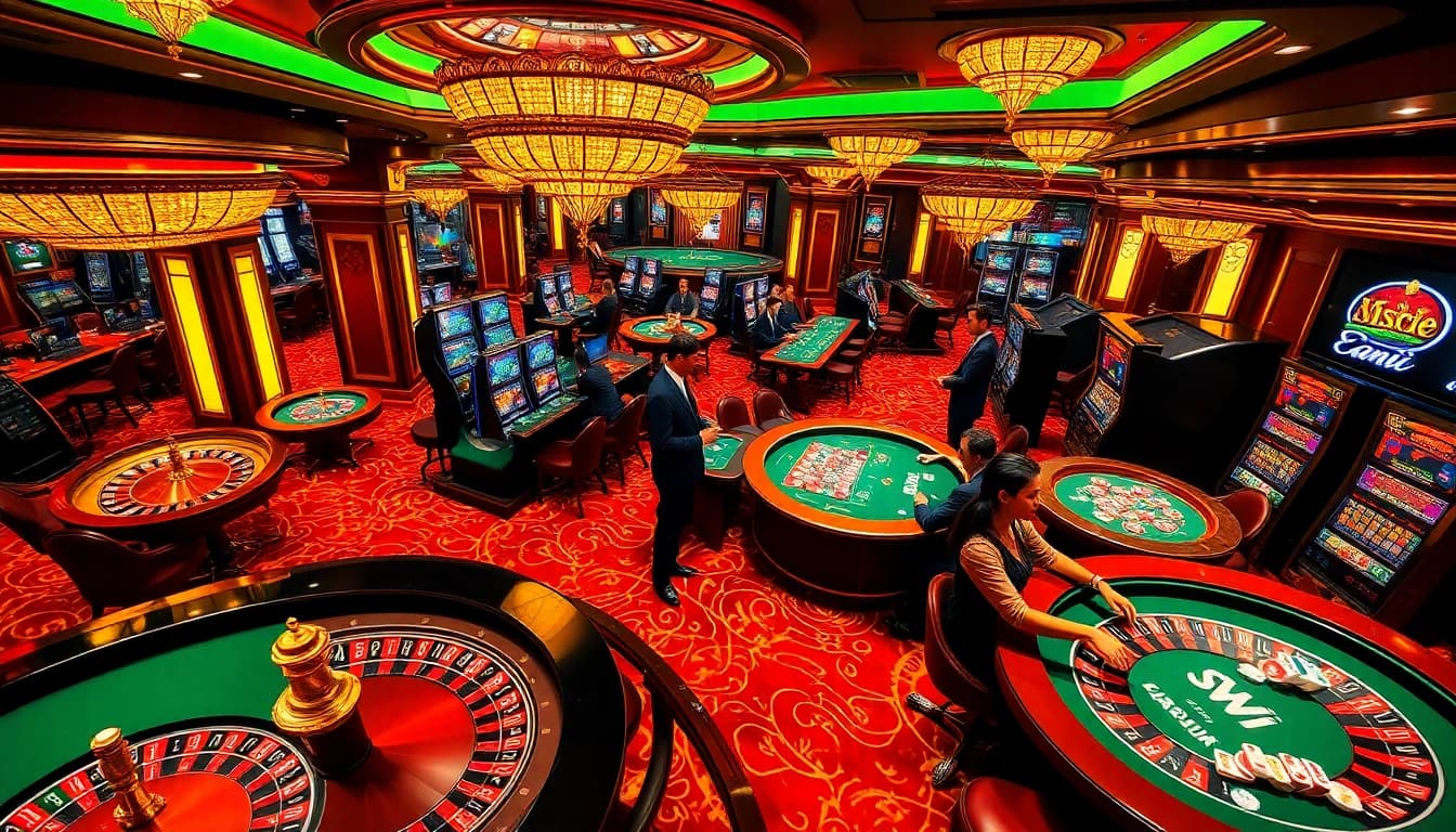 Players enjoying casino gaming in an elegant setting related to the hidden wiki.