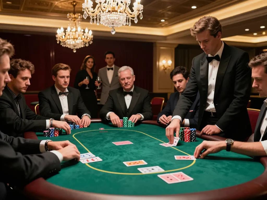 Experience a high-stakes poker game at 789win com, featuring intense gameplay and elegant casino ambiance.