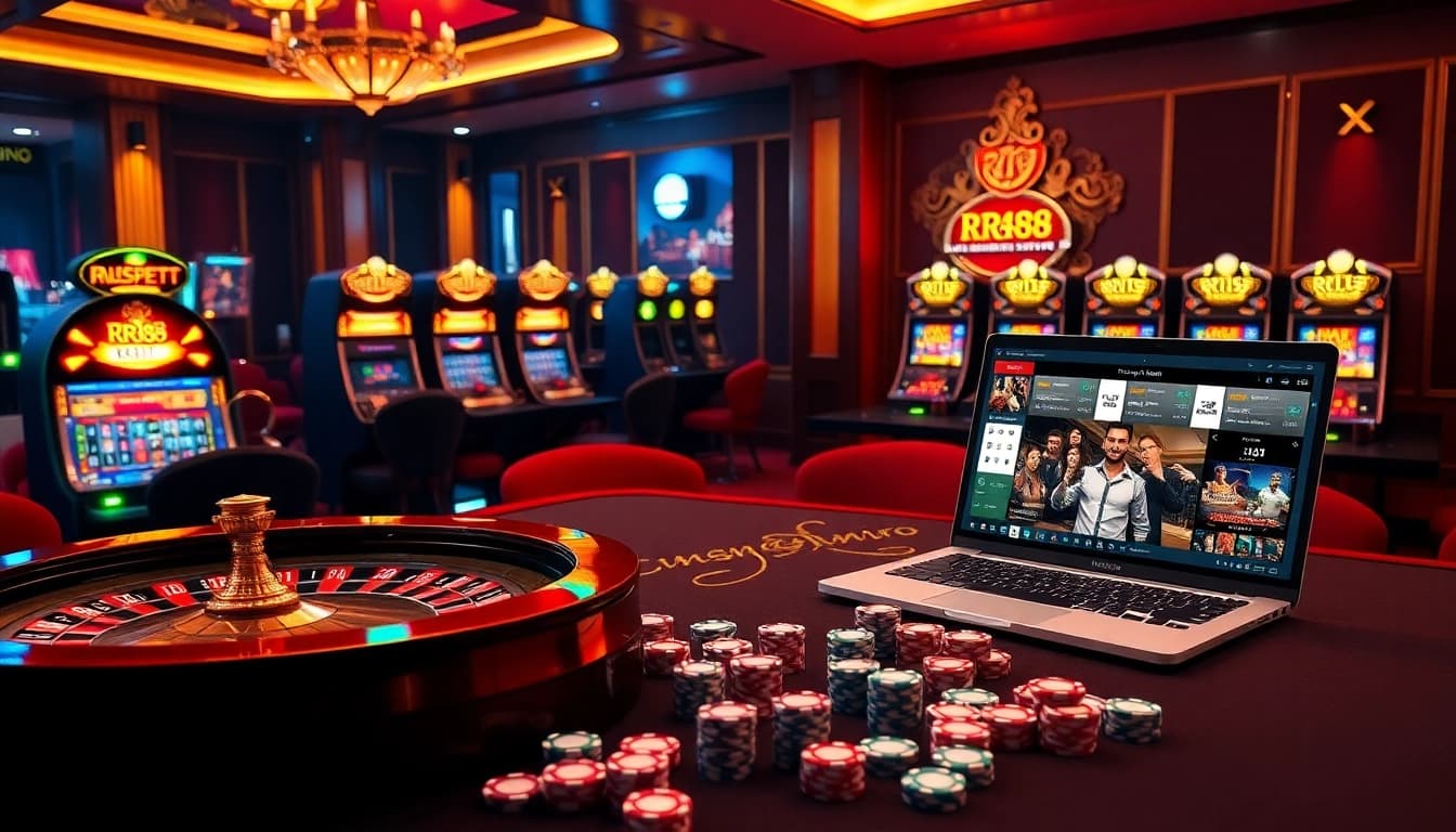 Engage with Trang Chủ RR88 and explore a premium online gambling interface featuring exciting casino games.