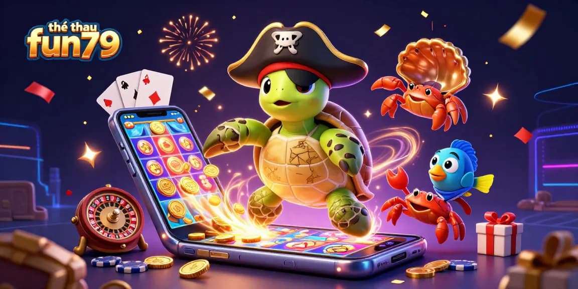 Engage in thrilling gaming at thể thao fun79 with vibrant characters and dynamic casino elements.