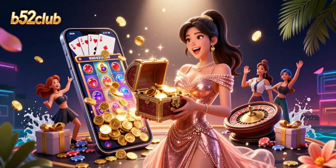 B52club offers exciting gameplay with golden treasures and dynamic slot games overflowing with rewards.