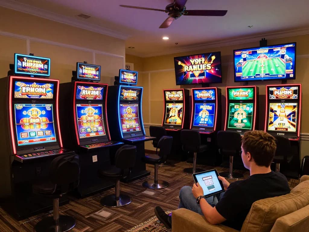 Engaging with SC88's online gaming platform through a tablet in a cozy home setting.