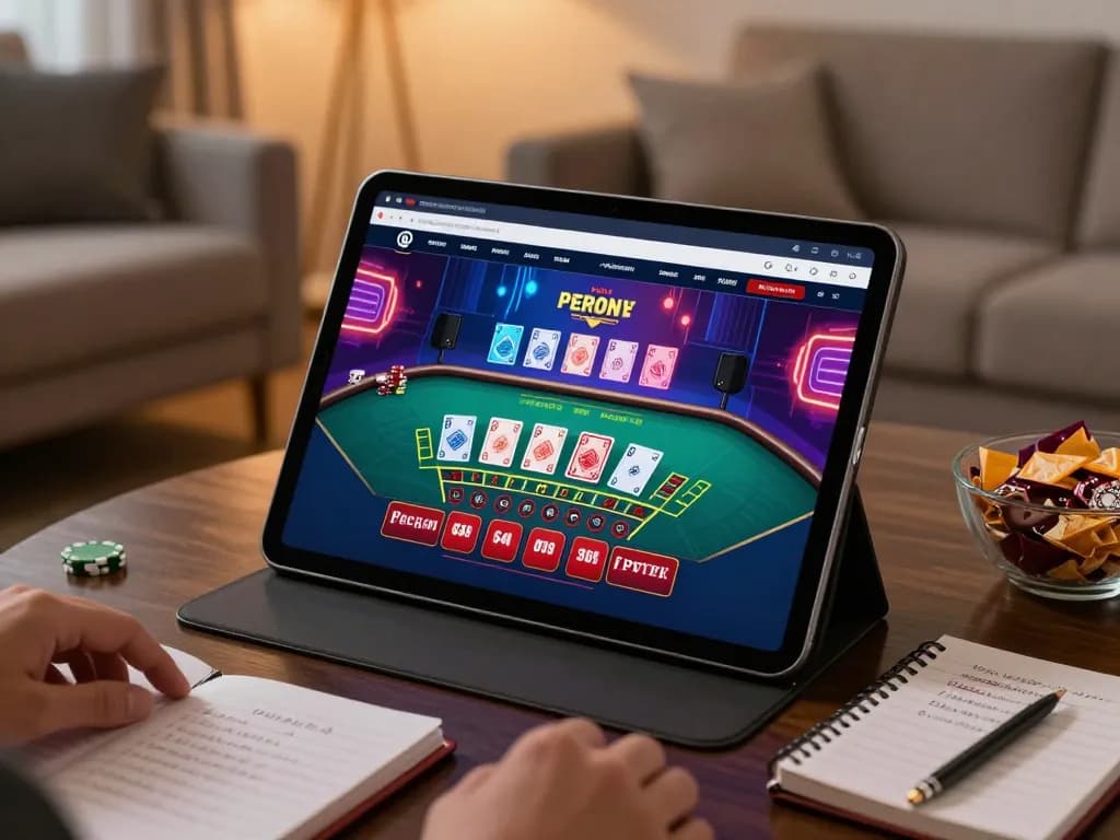 Players engaging in stunning live dealer baccarat on 23vn23 tablet with rich visuals and strategic options