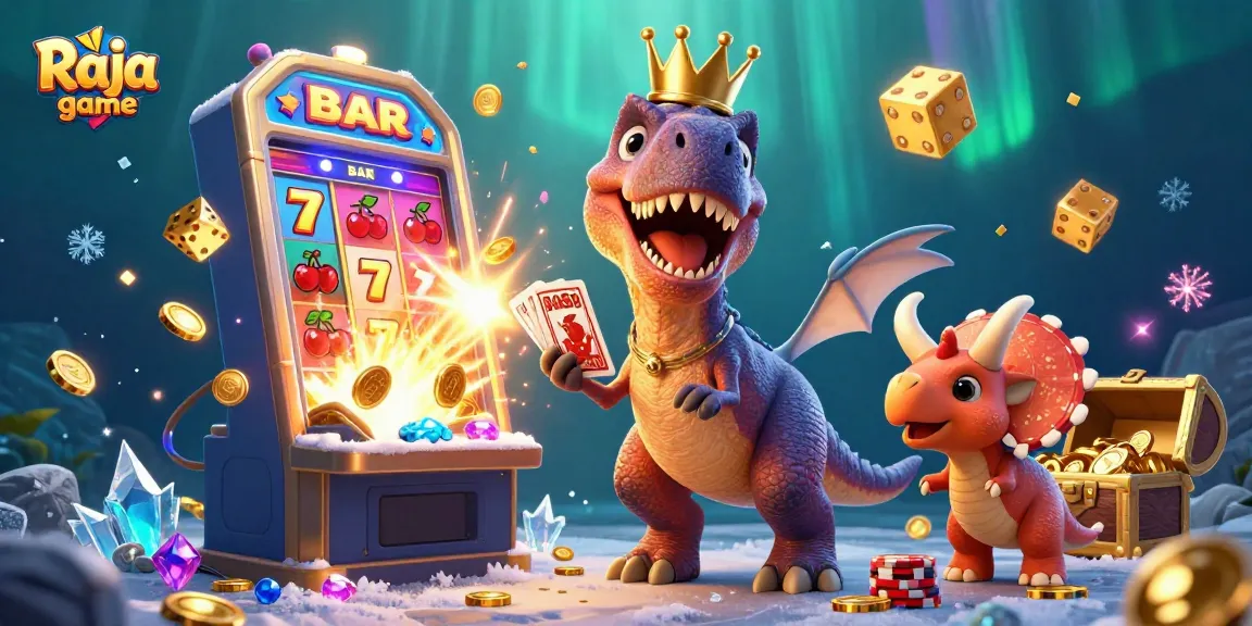 Engage in the exciting world of Raja game with this vibrant casino illustration showcasing gaming characters.