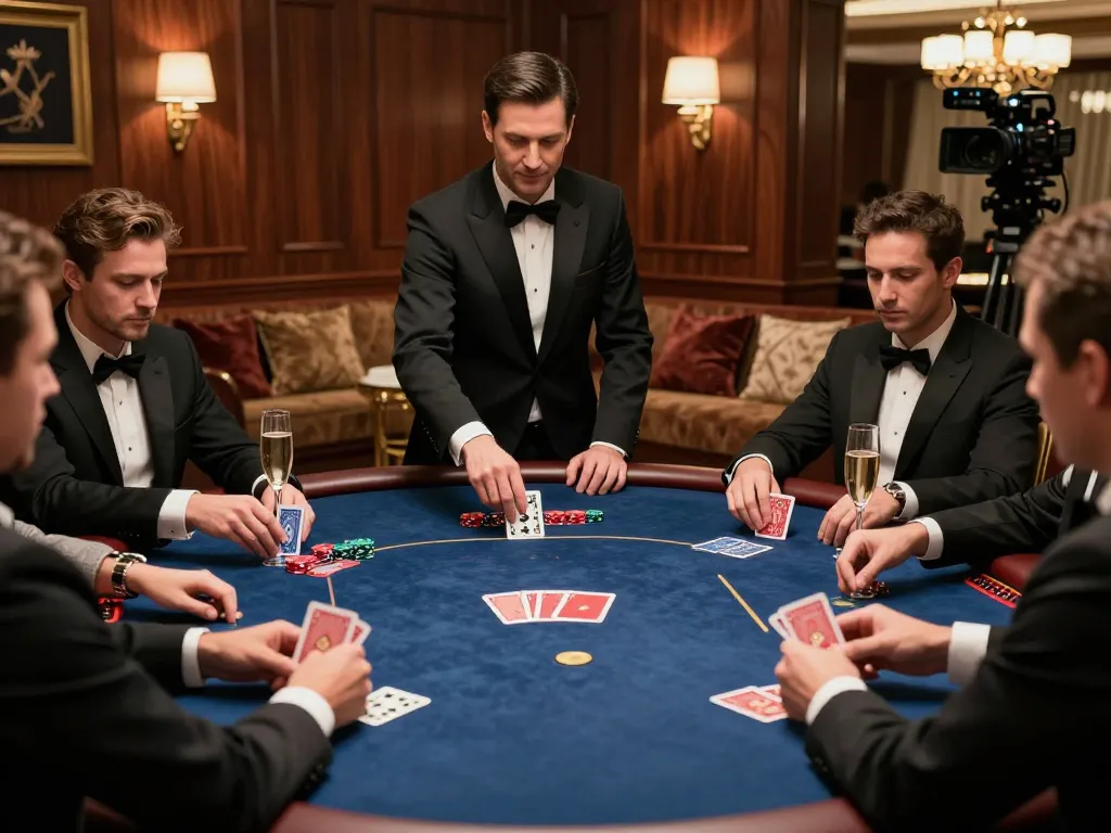 Go8 VIP poker area showcasing players in high-stakes gameplay with elegant decor and a luxurious atmosphere.