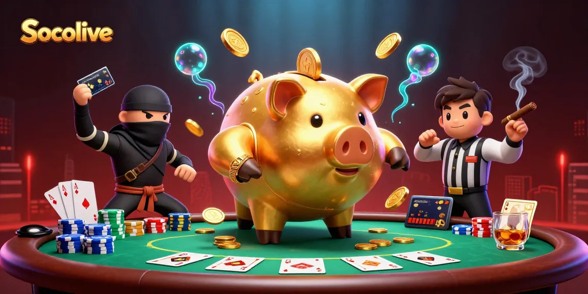 Socolive entertains players with exciting high-stakes actions surrounded by vibrant casino elements