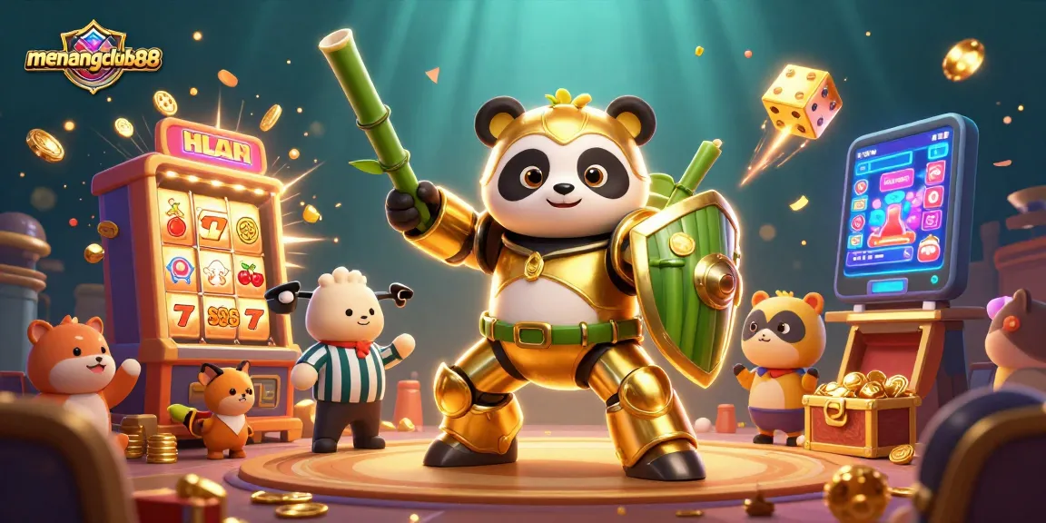 Experience exciting adventures at menangclub88 with dynamic 3D characters and vibrant casino elements in action.