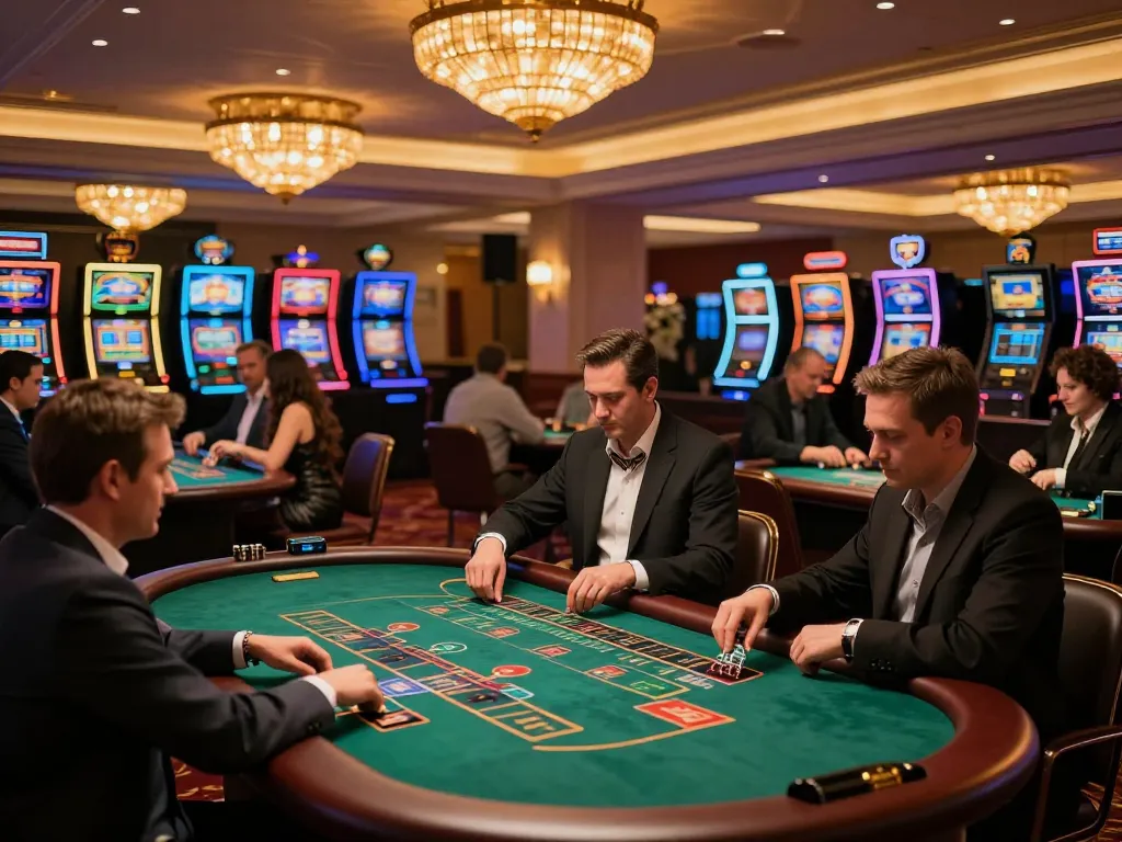 Players engage in high-stakes blackjack at SX 88 casino, reflecting a dynamic gaming atmosphere.