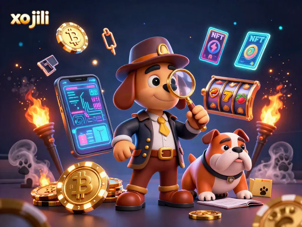 Experience the adventure of xo jili as the detective and bulldog uncover hidden treasures in a vibrant casino.