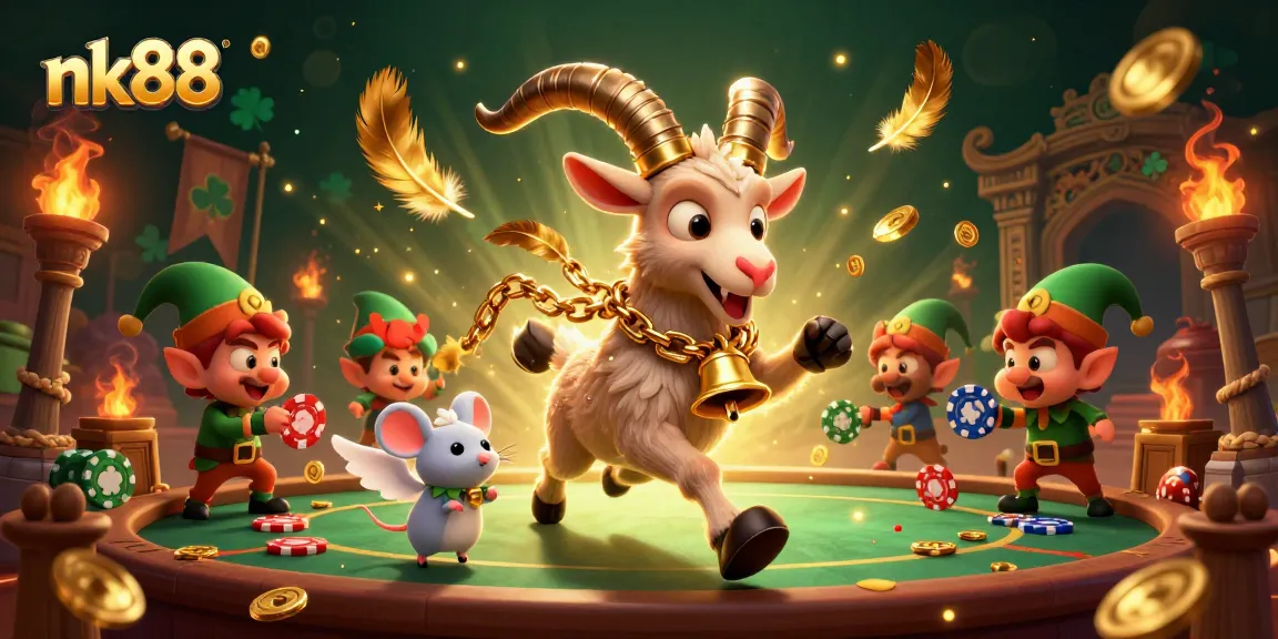 Experience the thrill of nk88's vibrant casino with unique characters and dynamic gaming action.