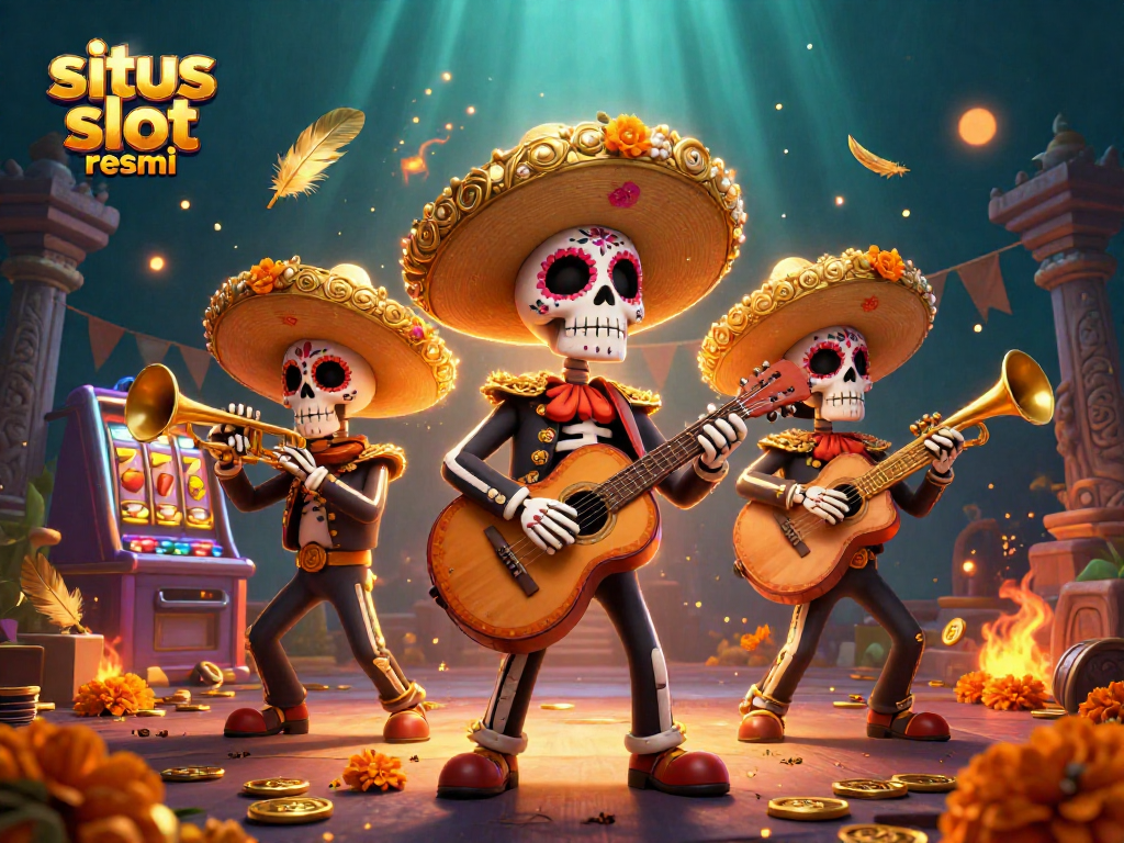 Win big with situs slot resmi through vibrant 3D illustration showcasing unique slot game elements.