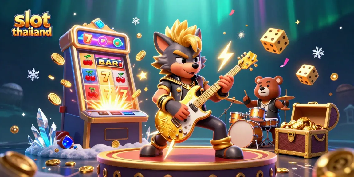 Spin to win at slot thailand with a vibrant 3D jackpot scene exploding with excitement!