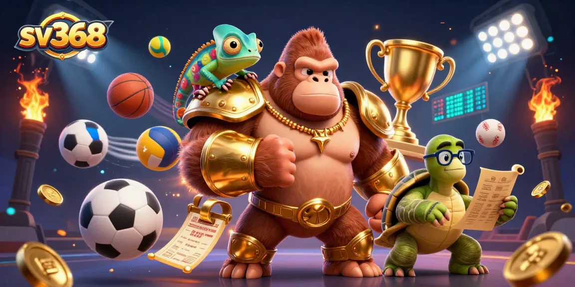 Experience thrilling action at sv368 with a vibrant scene of a golden-armored king and dynamic game elements.