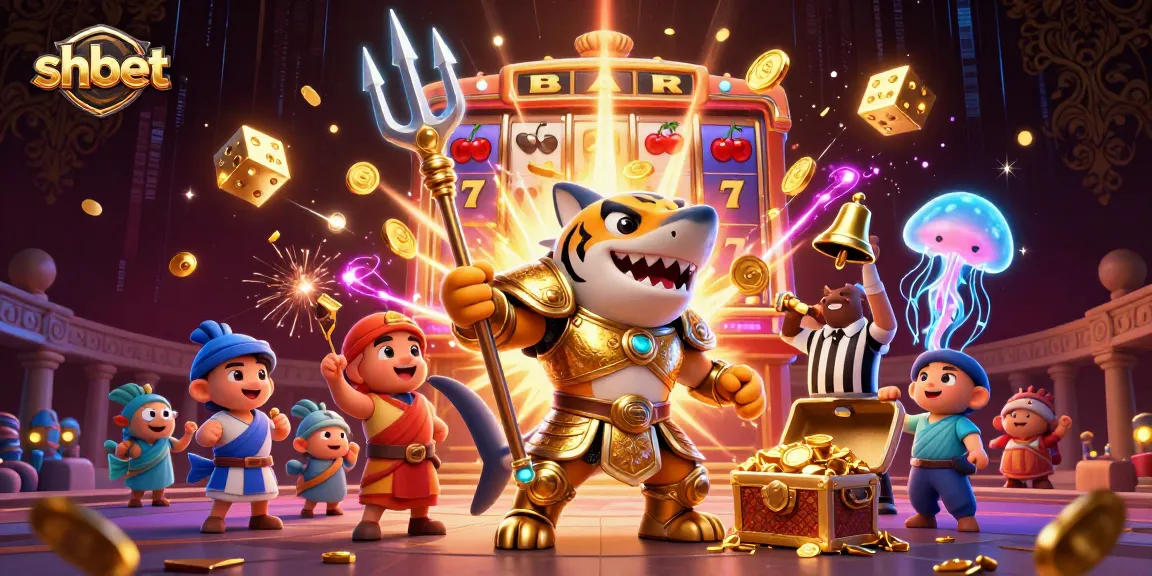 Experience shbet's thrilling underwater gaming with a vibrant jackpot explosion and engaging characters.