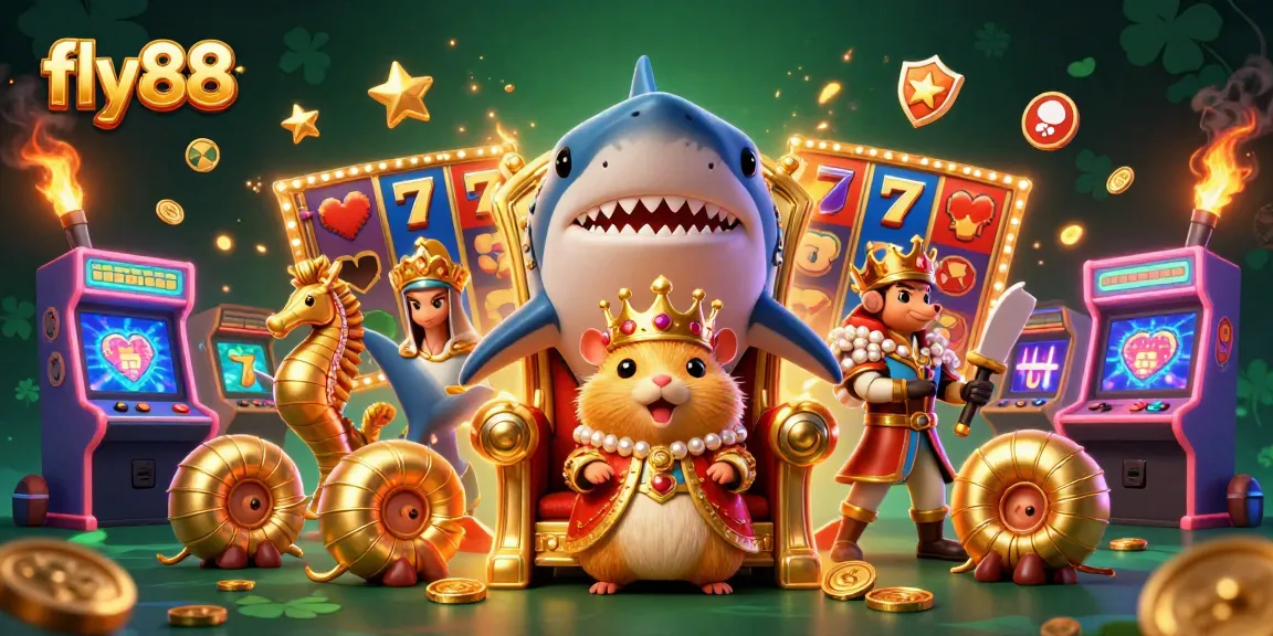 Experience joy and winning thrills at fly88 with vibrant slot machines and a fantastical gaming scene.