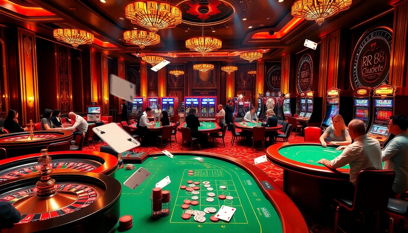 Experience the excitement of RR 88 with dynamic casino games and vibrant environments.