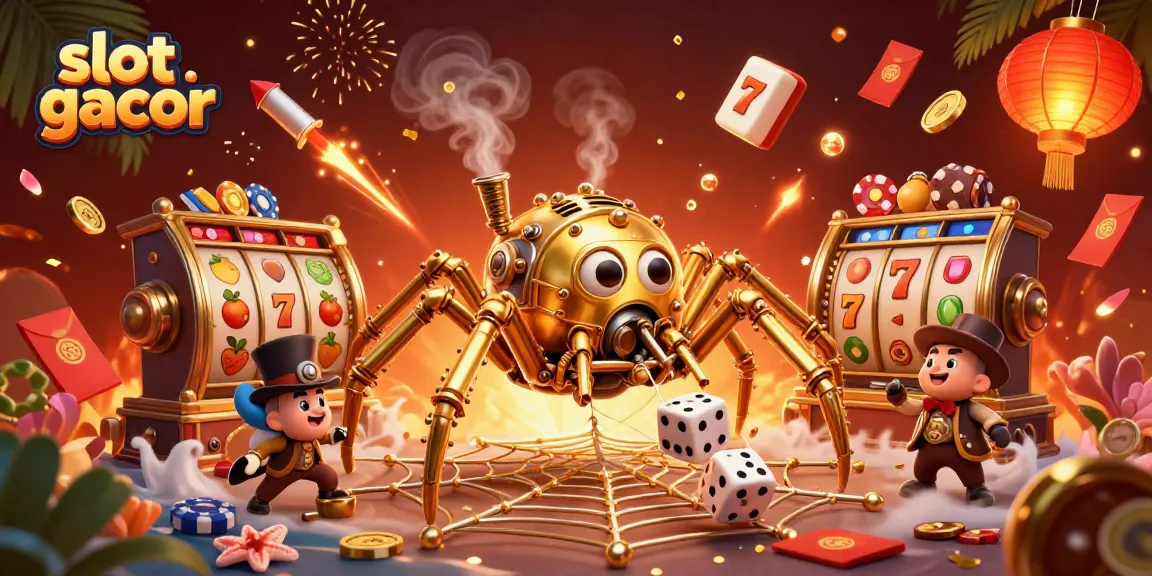 Slot gacor menang besar dengan pengalaman bermain slot online yang seru dalam ilustrasi 3D menarik.