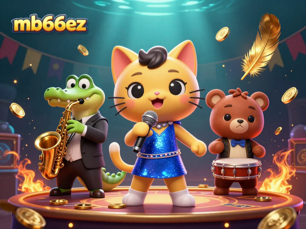 Experience dynamic fun at mb66ez with colorful casino characters and golden goodies!