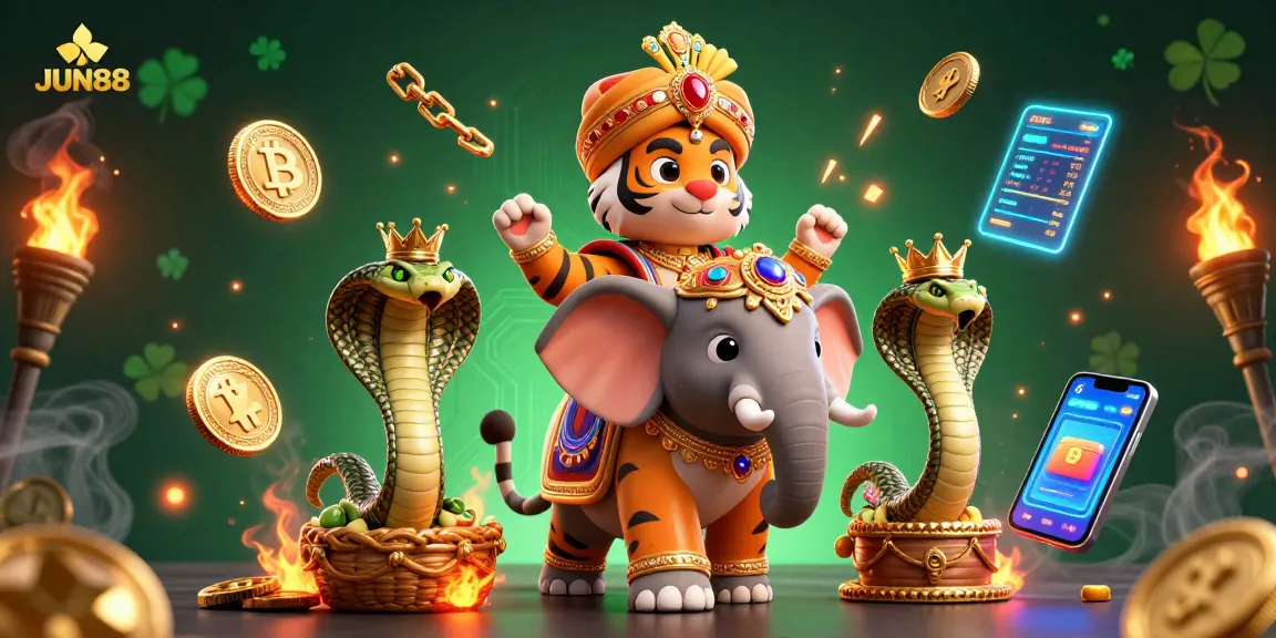 Engage in thrilling gameplay at JUN88, a trusted online casino, featuring captivating 3D visuals and crypto themes.