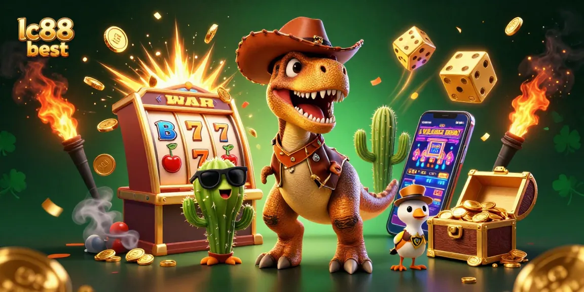 Spin the reels with lc88 best in this vibrant 3D casino adventure featuring playful characters!