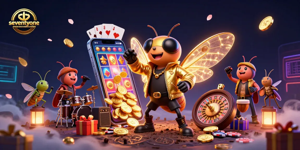 Engage with seventyonerestaurantcoffee in this vibrant casino-themed 3D illustration showcasing dynamic gambling action.