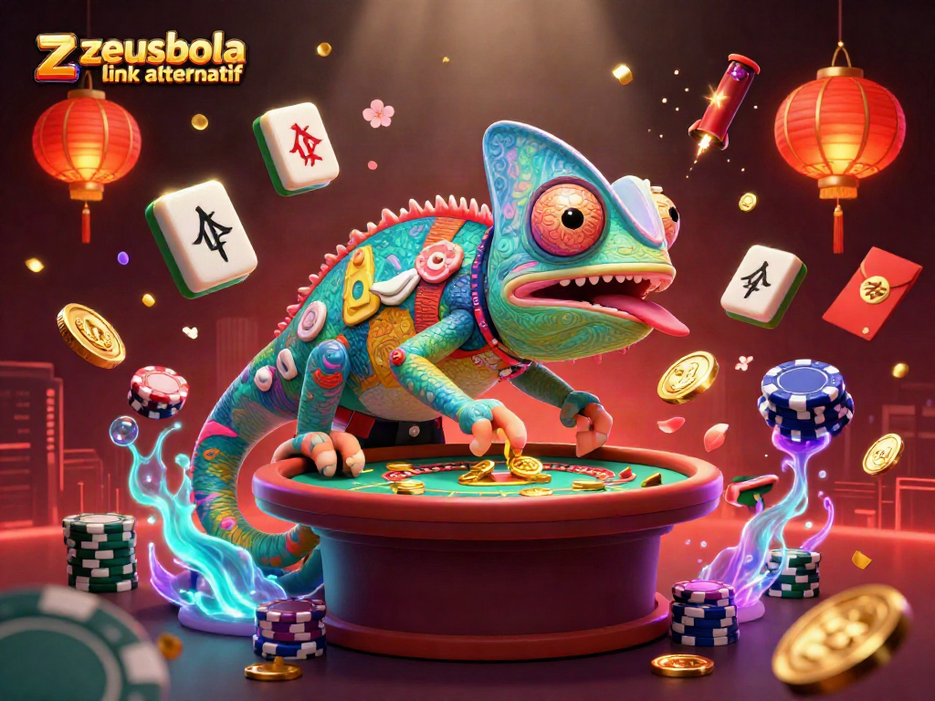 Experience exciting gameplay with zeusbola link alternatif, showcasing a vibrant casino atmosphere.