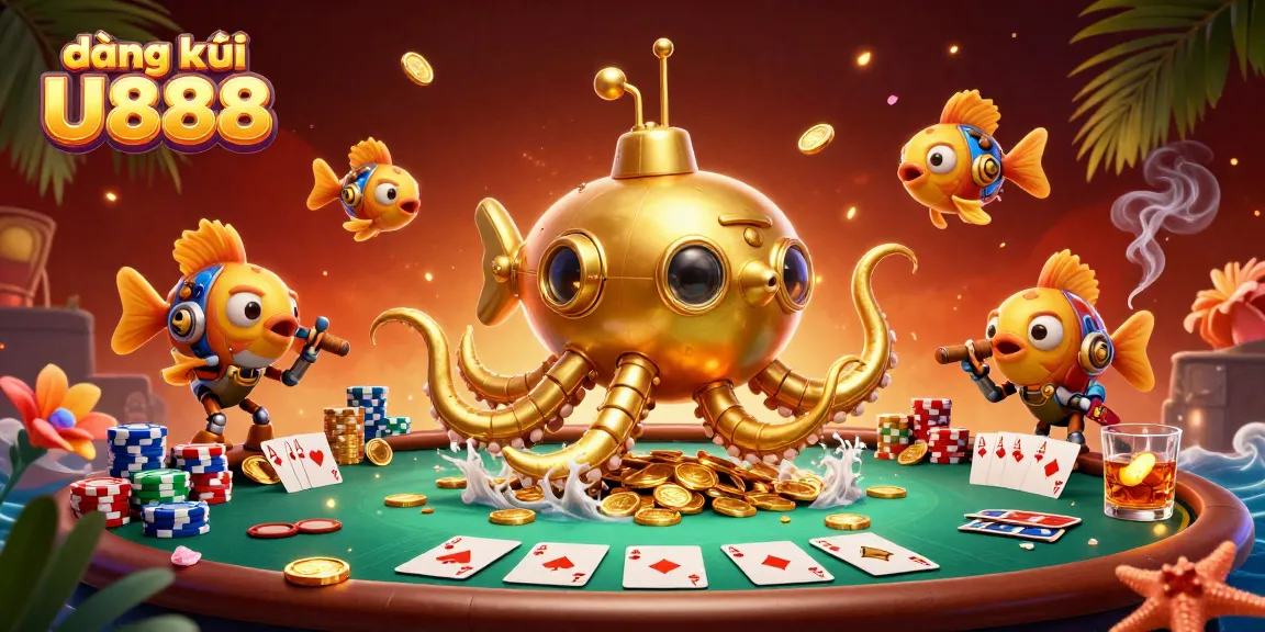 Boost your gaming strategy with đăng ký U888 in this vibrant casino illustration.