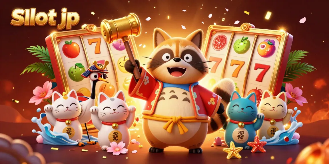 Experience exciting wins with slot jp featuring Tanuki and fortune cats in dynamic 3D style.