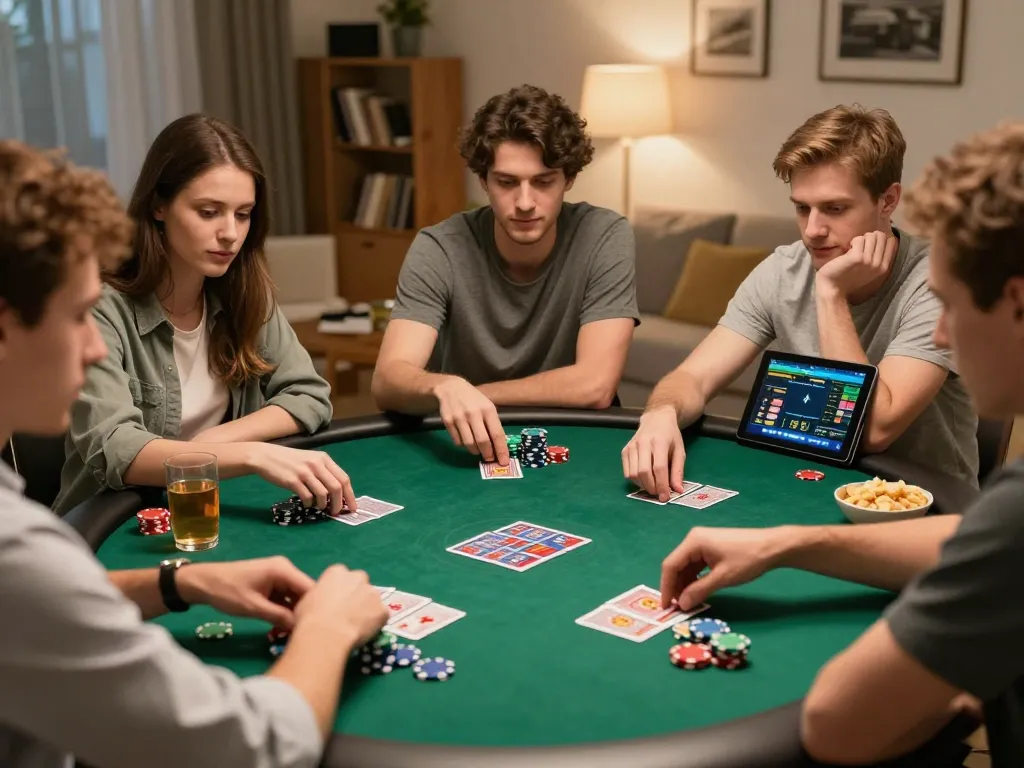 Rasakan permainan yang mendebarkan di tante77 sambil bersosialisasi dengan teman-teman dalam malam poker di rumah yang nyaman.