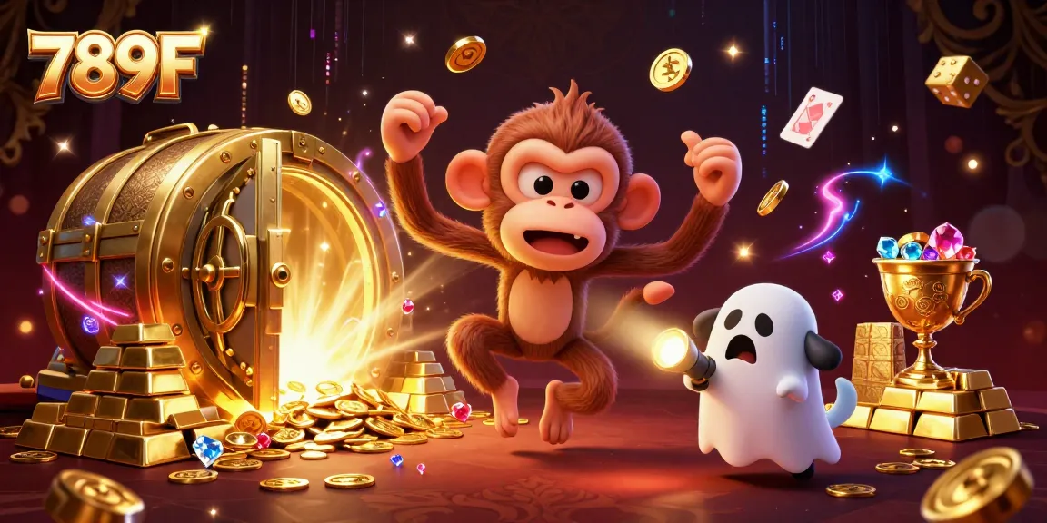 Engage with captivating 789F casino adventure featuring a ghostly monkey and treasure