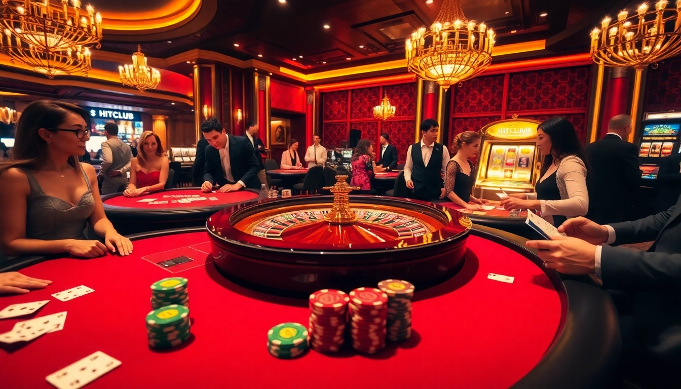 Experience the thrill of the hitclub atmosphere at a luxurious casino with high-stakes games.