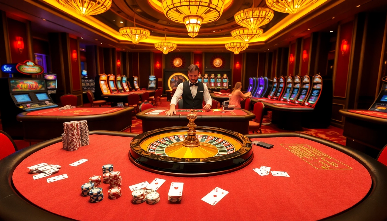 Engage with exciting xx88 game action at a luxurious casino with vibrant tables and dynamic gameplay.