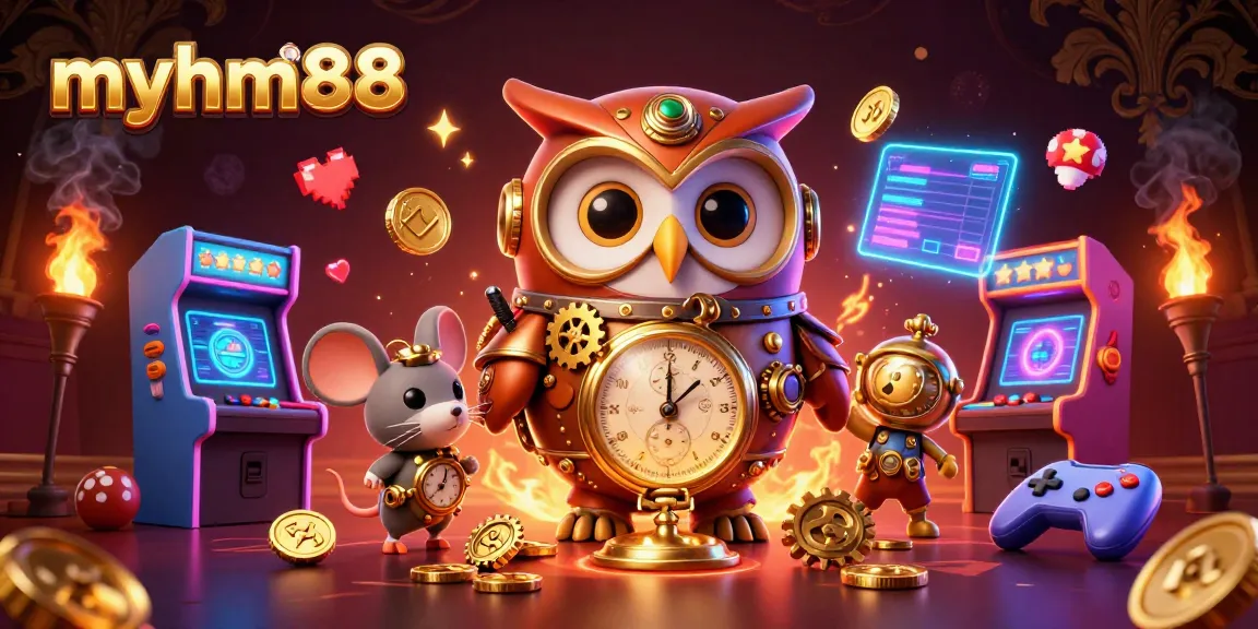 Engage with thrilling myhm88 casino action featuring vibrant 3D elements and cartoon characters.