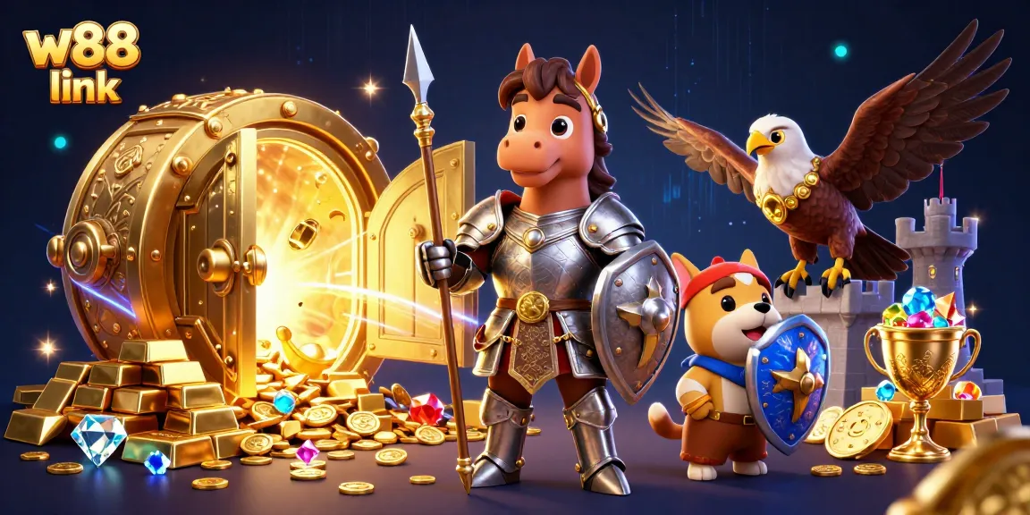 Engage with w88 link for exciting online casino adventures featuring knights and treasures.