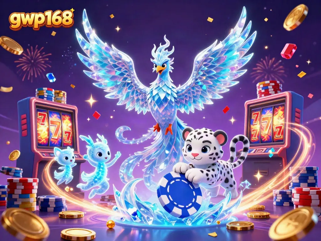GWP168 saat bermain slot dengan slot mesin, chip poker, dan grafis menarik