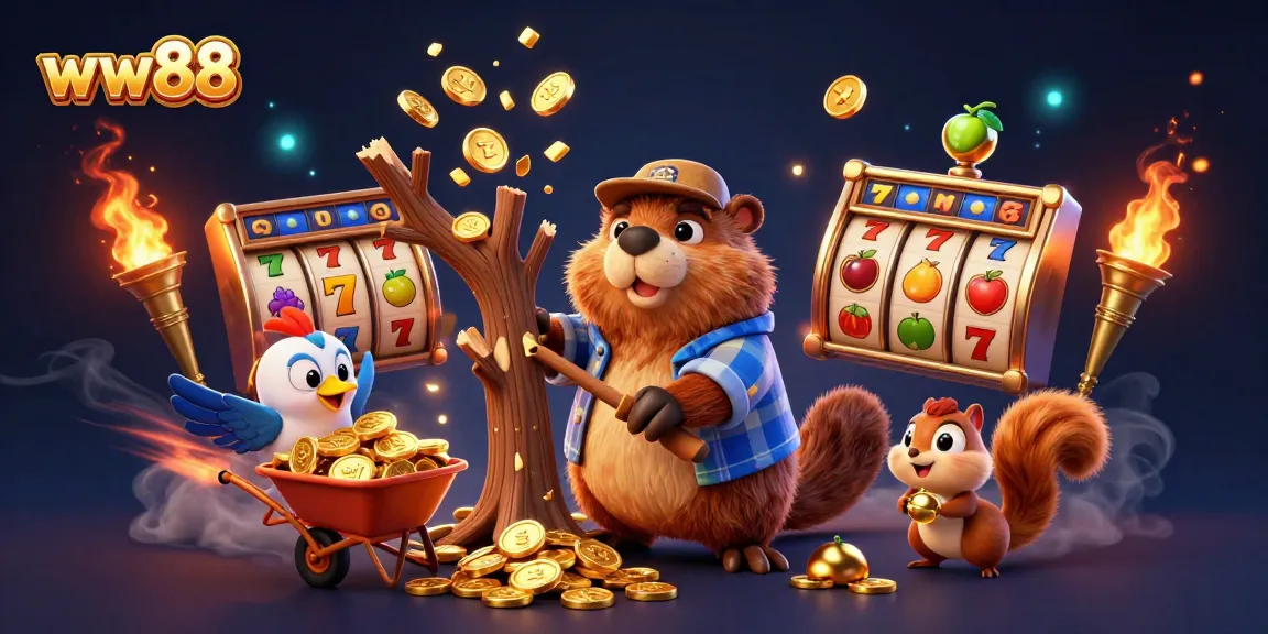 Experience winning excitement at ww88 with a vibrant casino scene filled with golden treasures.