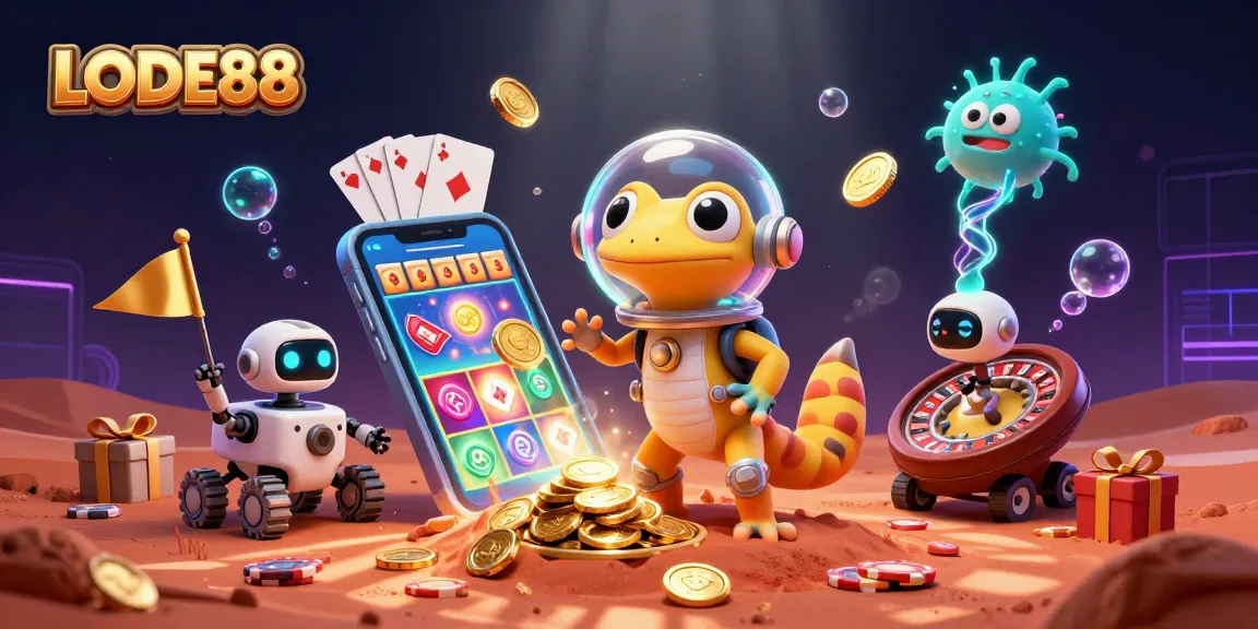Spin vibrant slot games and win with LODE88 in this cosmic casino adventure!