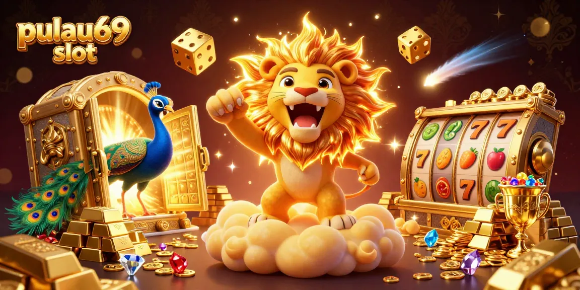 Engage with the pulau69 slot experience featuring dynamic 3D characters and vibrant casino elements.