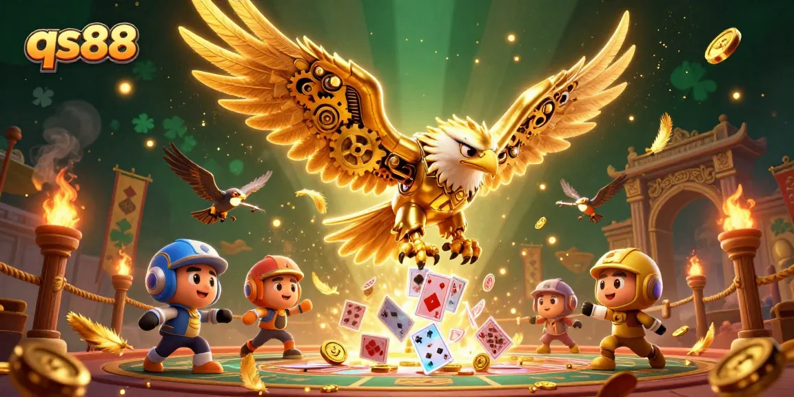 Experience thrilling gameplay in qs88 with vibrant 3D casino art showcasing excitement and energy.