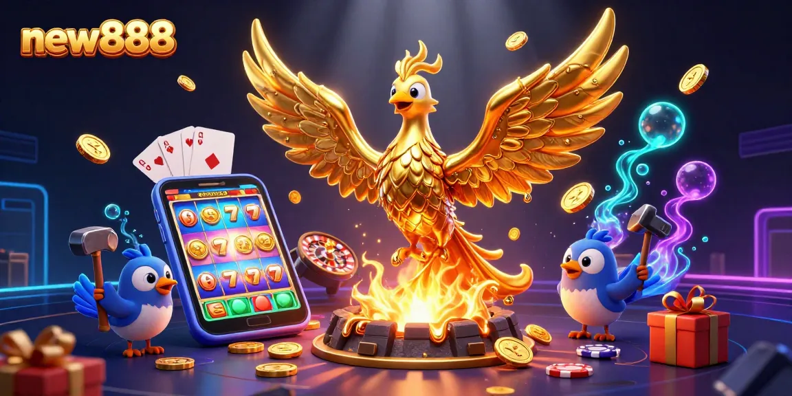 new888 golden phoenix and sparrow assistants generating coins and excitement from slot games